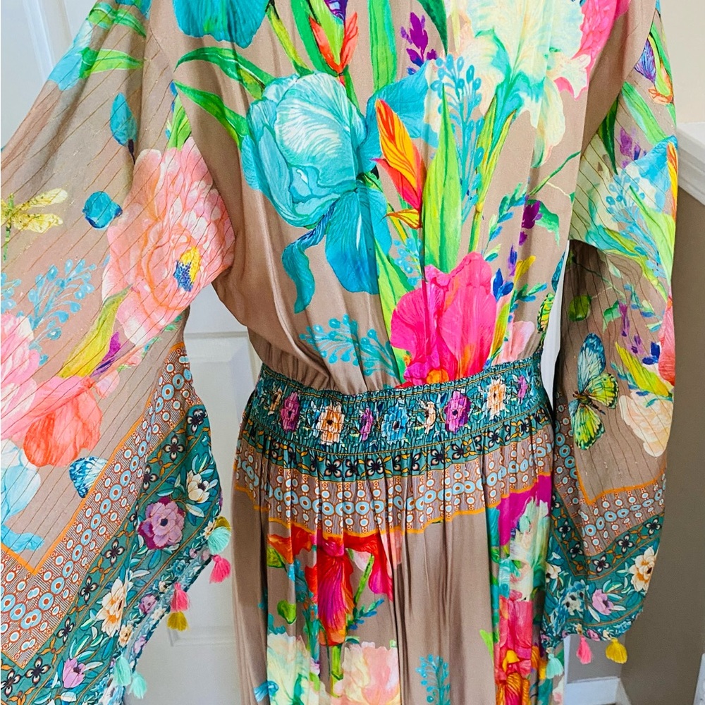 Aratta Silent Journey gorgeous bohemian maxi dress XL - Picture 9 of 13
